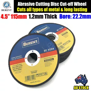 4.5" 115mm Cutting Disc Thin Angle Grinder Cut Off Wheel Metal Steel Flap - Picture 1 of 4