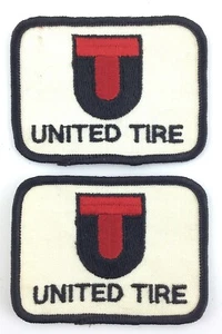United Tire UT Vintage Lot of 2 Advertising Sew On Patch S356 - Picture 1 of 8