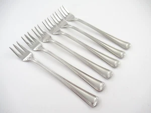 Gorham MONET FROSTED 6 Cocktail Forks 18/8 Stainless Flatware - Picture 1 of 4
