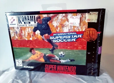 International Superstar Soccer Deluxe Super Nintendo SNES RARE 1995 COMPLETE - Image 1 of 4