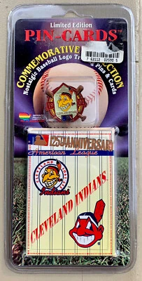 Limited Edition 125th Anniversary Cleveland Indians Collectors Pin & Card  Set - Image 1 of 4