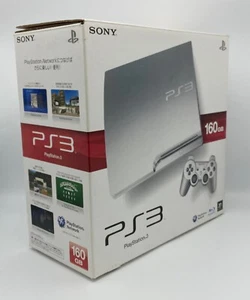 SONY PlayStation 3 PS3 Slim Console 160GB Satin Silver CECH-2500A with box Japan - Picture 1 of 4