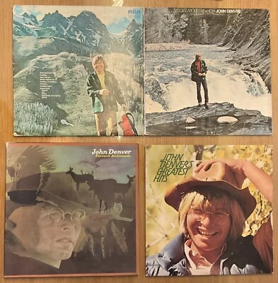 John Denver * Lot Of 3 * Rocky Mountain High * Greatest * Farewell Andromeda Foto 1 de 4
