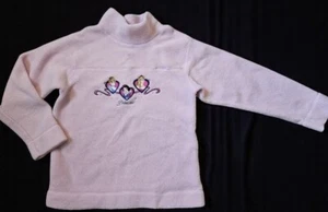 * DISNEY Princess Pink Fleece Long Sleeved Pullover Girls S Size 7-8 - Picture 1 of 4
