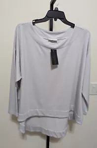 Tunica Evan Bryn Walker bambù biologico cotone look a strati oversize XL $138 - Foto 1 di 11