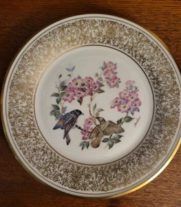 Placa de pájaros boehm edición limitada anual Lenox 1975 American Redstart 10 3/4" - Imagen 1 de 3