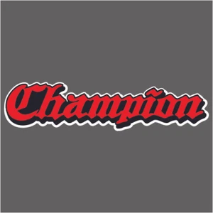 700-152 Champion Old English Red Carpet Graphic Decal Sticker for Bass Boats - Picture 1 of 1
