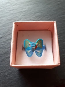 Brand new blue butterfly childs ring size L! Childrens kids costume jewellery! - Picture 1 of 3