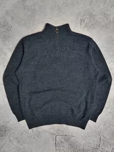 Barbour Wool Knit 1/3 Sweater, Size L/XL - Picture 1 of 10