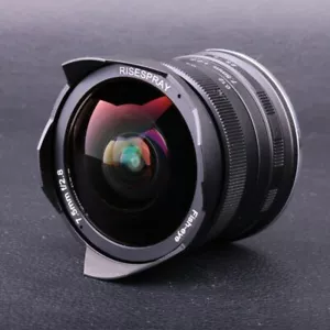 RISESPRAY 7.5mm F2.8 Manual Fisheye Lens for Sony E A7C A72 A7R3 A1 a6000 A7 - Picture 1 of 7
