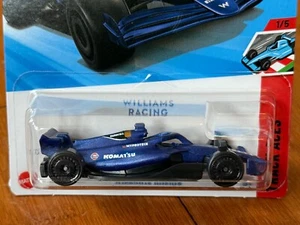 Hot Wheels New for 2025 Track Aces #59 Willams Racing F1 Formula 1 race car blue - Picture 1 of 6