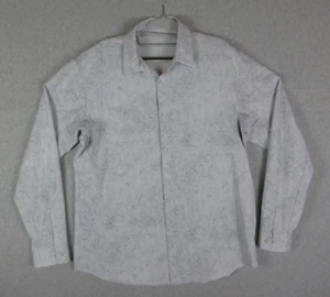 Lululemon Commission Shirt Mens Large Grey Button Up Business Casual Preppy - Picture 1 of 9