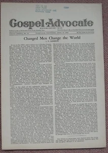1944 GOSPEL ADVOCATE ~ L. O. SANDERSON ~ CHURCH OF CHRIST ~ WW2 ~ VG - Imagen 1 de 3