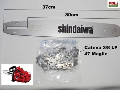 KIT BARRA E CATENA ORIGINALE SHINDAIWA PER MOTOSEGA BARRA 30CM x 47 MAGLIE