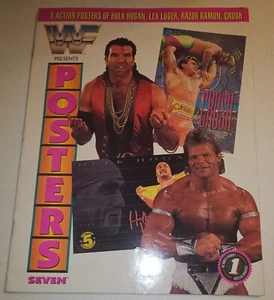 WWF / WWE Posters Magazine Seven 7 Hulk Hogan Razor Ramon Lex Luger Crush - Picture 1 of 2