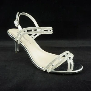Caparros Women's (Sz 9.5) Happy Strappy, Silver, $79 (3277P) - Picture 1 of 7