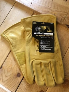 Guantes de trabajo de cuero de vaca Wells Lamont de cuero premium - grandes "ENVÍO GRATUITO" - Imagen 1 de 3
