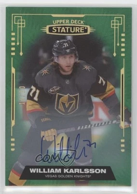 2021-22 Upper Deck Stature Green Auto /50 William Karlsson #46 Auto - Image 1 of 2