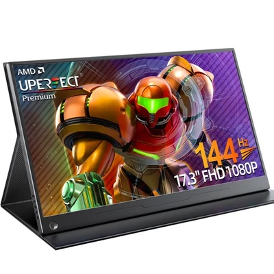 UPERFECT 17.3" Portable Monitor Tragbarer Monitor 144Hz Gaming Monitor 1920x1080 - Bild 1 von 4