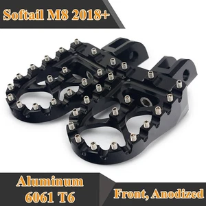 Front Foot Pegs Pedals for Harley Softail 18-24 Street Bob Low Rider FXLR FLSB - Picture 1 of 7
