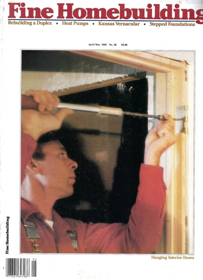 Fine Homebuilding April/May 1985 Rebuilding a Duplex, Stepped Foundations Doors - Image 1 of 1