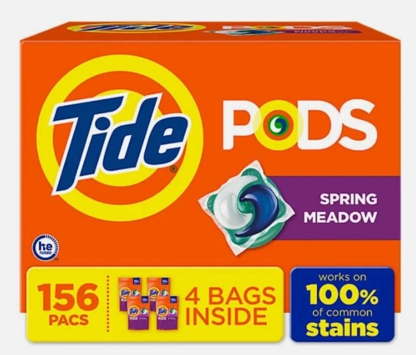 Paquetes de detergente para ropa Tide PODS, Spring Meadow, 156 ct. Foto 1 de 1