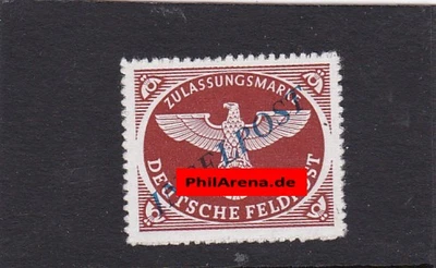 Feldpost/Inselpost: MiNr. 10 Bc I/2, BPP Signatur, Falz - Bild 1 von 2