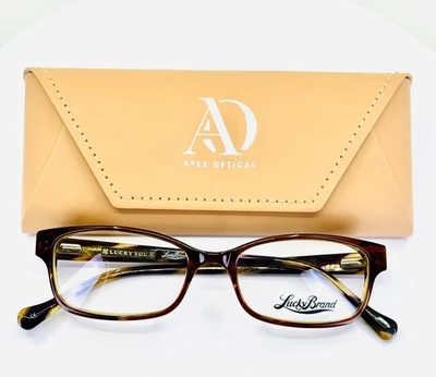 LUCKY BRAND SEASCAPE BROWN Gafas rectangulares de borde completo para mujer 52-17-140 B:31 Foto 1 de 4