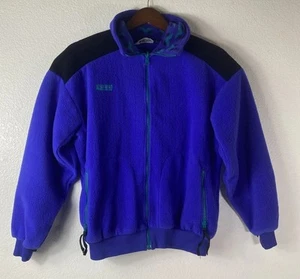 Columbia Fleece Full Zip Sweatshirt Damen blau Langarm Größe Large hergestellt in den USA - Bild 1 von 16