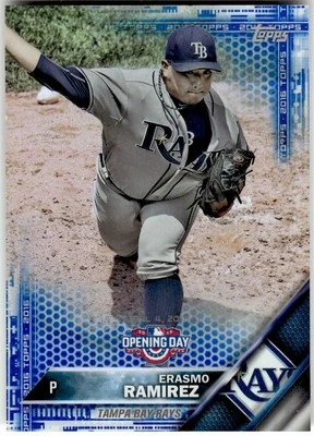 2016 Topps Opening Day #OD-49 Erasmo Ramirez Blue Foil - Image 1 of 2