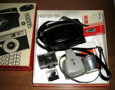 MACCHINA FOTOGRAFICA AGFA ISO-RAPID I con scatola ed accessori - Vintage anni 60 - Image 1 of 4