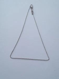Collana in argento sterling con collegamento a cavo 1,9 g 18" R99 - Foto 1 di 4