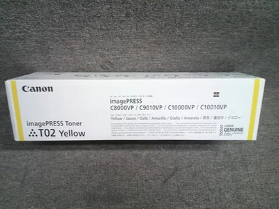 8532B001 T02 Nuevo tóner amarillo genuino Canon imagePRESS C8000VP C9010VP C10000VP Foto 1 de 2