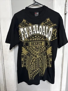 Camiseta De Colección Fa'Aaloaloalo Respect Para Hombre Negra Talla Med Hecha en EE. UU. - Imagen 1 de 6
