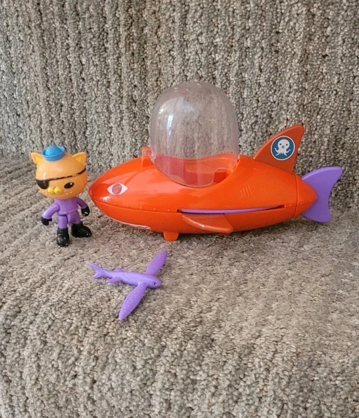 Veículo submarino Octonauts Gup B Kwazii peixe voador asas roxas - Imagem 1 de 1