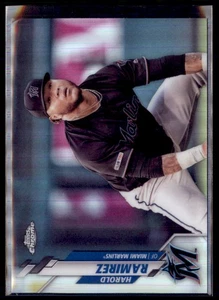 2020 Topps Chrome Refractor Harold Ramirez Miami Marlins #106 - Picture 1 of 2