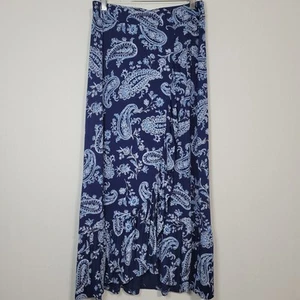 Talbots paisley floreale maxi gonna pull on taglia MP blu, comfort, ufficio - Foto 1 di 6