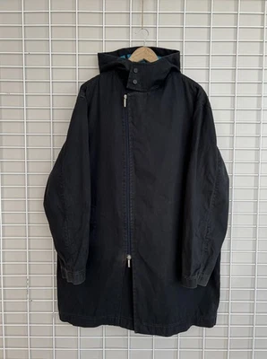 Chaqueta larga negra Burberry London para hombre talla 56 o L/XL gabardina vintage con cremallera Foto 1 de 4