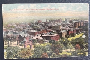1914 Hartford CT USA Picture Postcard Cover Capitol Dome - Picture 1 of 2