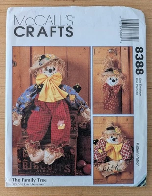 McCall's Crafts 8388 Scarecrow Wreath Pattern One Size Uncut - Image 1 of 2