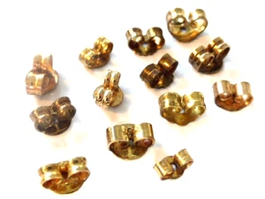 1,45g 333 Gold Verschluß für Ohrstecker, 13 Stk., kein Bruchgold, Nachlass, Erbe - Bild 1 von 1