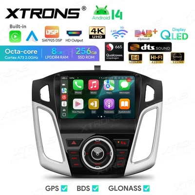 9" Android 14 8Core 8+256GB HiFi Car Stereo GPS Radio For Ford Focus 2012-2017 - Image 1 of 4