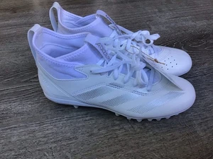 Adidas Adizero Impact Football Cleats White Silver Men’s Size 6 US IF2520 - Picture 1 of 9