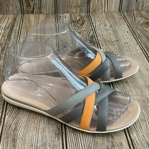 Vionic Womens Dava Leather Multicolored Comfort Strappy Slip on Sandals Size 6.5 - Picture 1 of 15