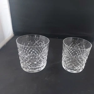 Waterford Crystal ~Alana~ Old Fashioned Tumblers x 2 ( 3 1/4" tall) - Picture 1 of 4