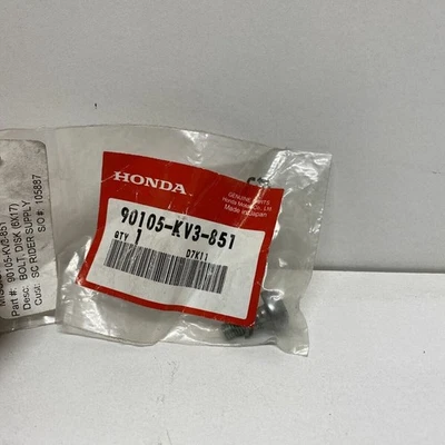 Parafuso de rotor de freio dianteiro NOS Honda 6x17 CBR600F4i VT750 GL1800 90105-KV3-851 QTY-3 - Imagem 1 de 4
