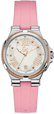 RELOJ DEPORTIVO MUJER COLECCIÓN GUESS PLATA/ORO ROSA CORREA GOMA Y34004L1 Foto 1 de 4