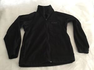 Columbia Youth Boys Girls Fleece Jacket Black Size Medium (10/12) Full Zip