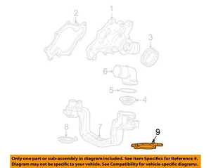FORD OEM 99-14 Expedition Cooling Water Pump-Housing Seal Left 3L3Z8C388AC - Picture 1 of 2