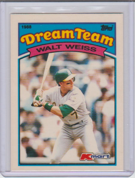 1989 Topps KMart Dream Team #4 Walt Weiss Oakland Athletics A's - Image 1 of 1